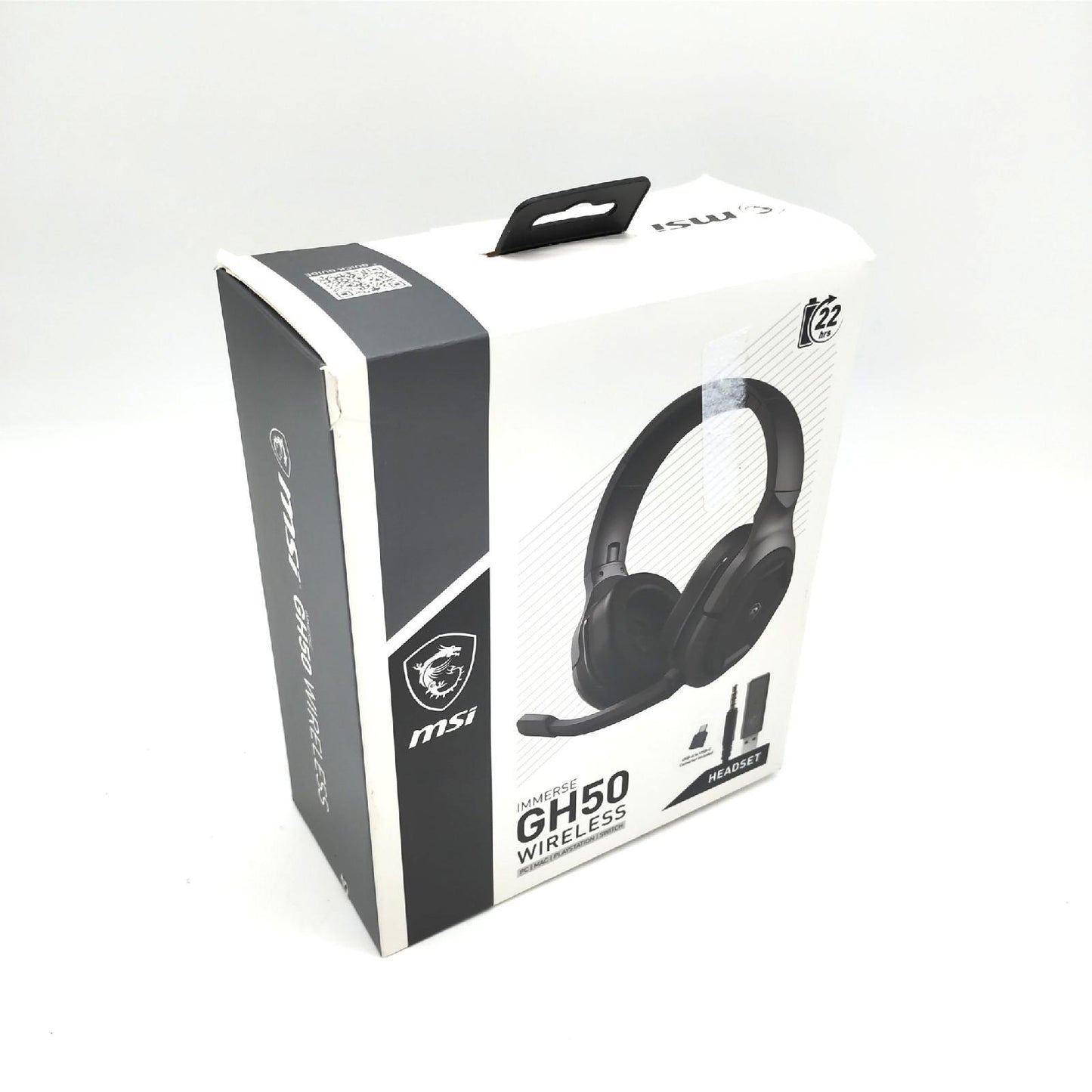 MSI Immerse GH50 Wireless Gaming Headset Abnehmbares Mikrofon Unvollständig Lieferumfang