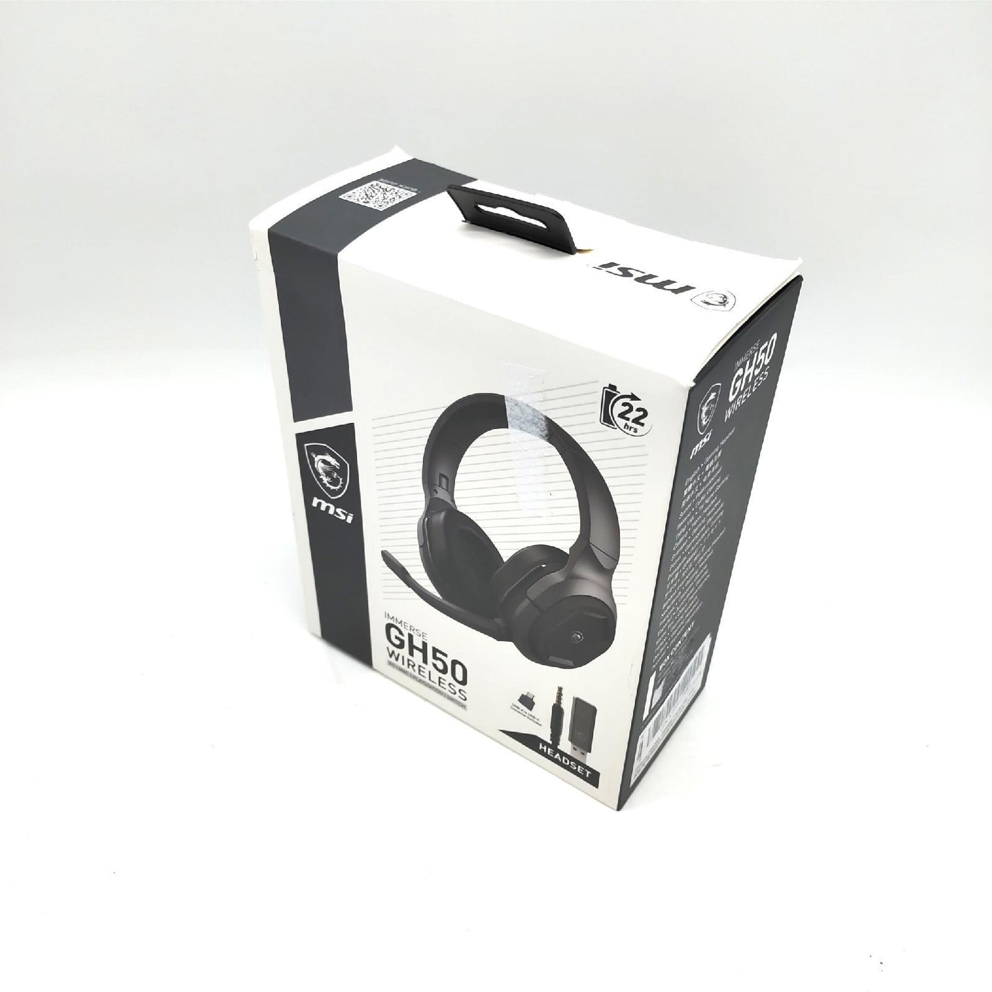 MSI Immerse GH50 Wireless Gaming Headset Abnehmbares Mikrofon Unvollständig Lieferumfang