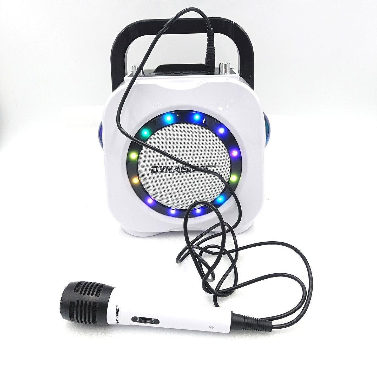 Dynasonisich Kabelloser Bluetooth Lautsprecher Led Karaokemaschine Mikrofon Defekt