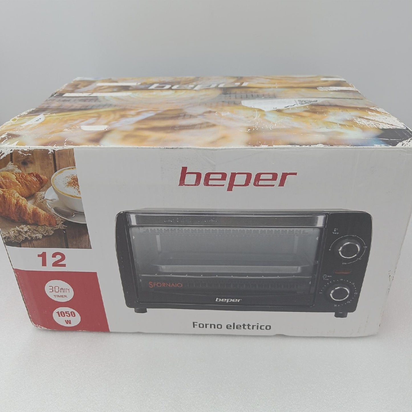 Beper Elektroherd 12L Quarz-Heizelemente Temperatur 90.882