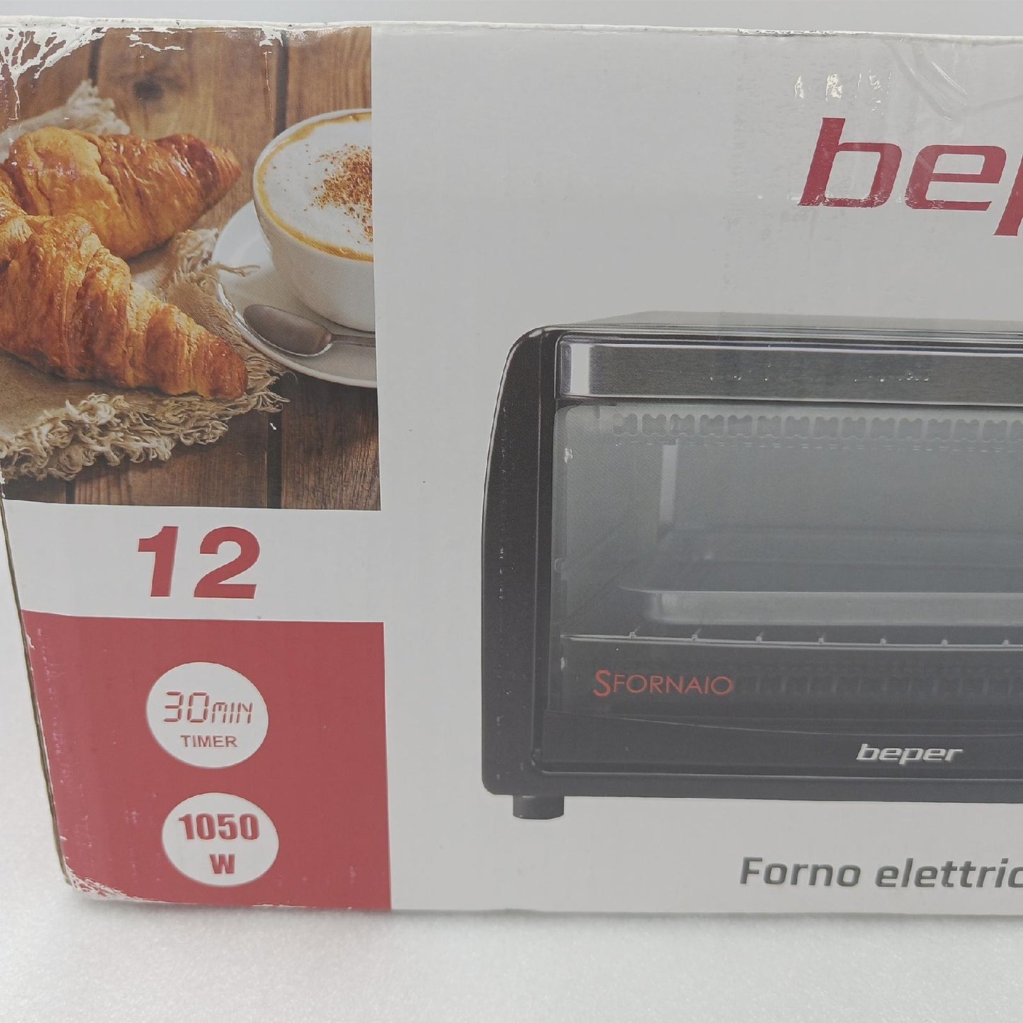 Beper Elektroherd 12L Quarz-Heizelemente Temperatur 90.882
