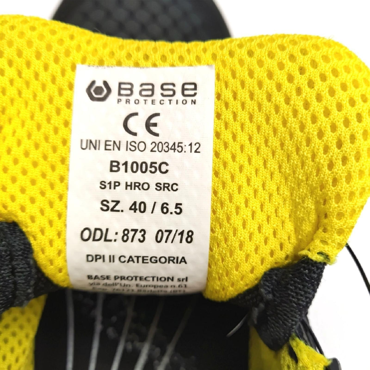 BASE Protection Damen K-rush sicherheitsschuhe  Schwarz Gelb  40 EU