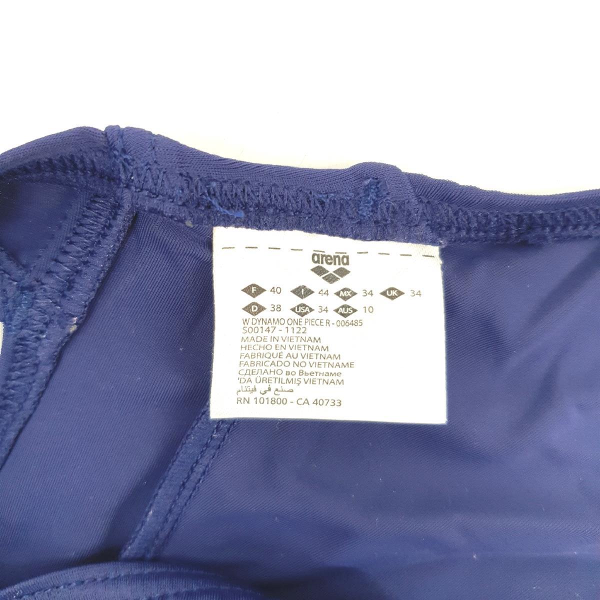 Arena Badeanzug Damen Schwimmbekleidung R One Piece Navy Schwimmen Wassersport
