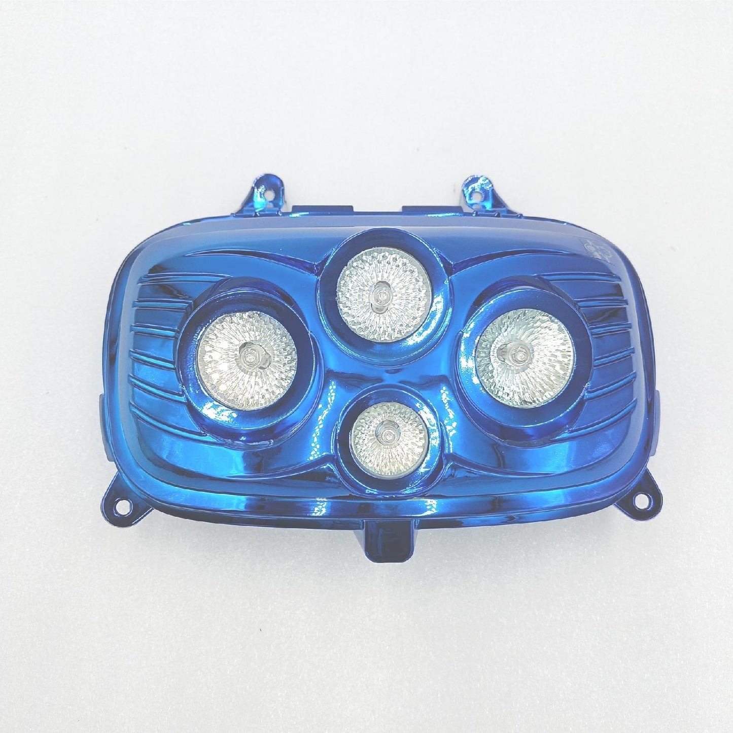 MASCHERA FARO ANTERIORE BLU CROMO 4 FARI BOOSTER BW'S D