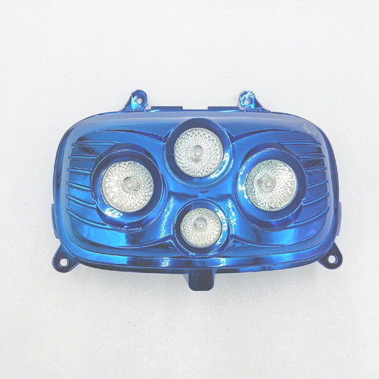 MASCHERA FARO ANTERIORE BLU CROMO 4 FARI BOOSTER BW'S D