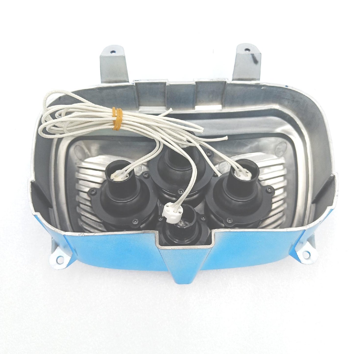 MASCHERA FARO ANTERIORE BLU CROMO 4 FARI BOOSTER BW'S D
