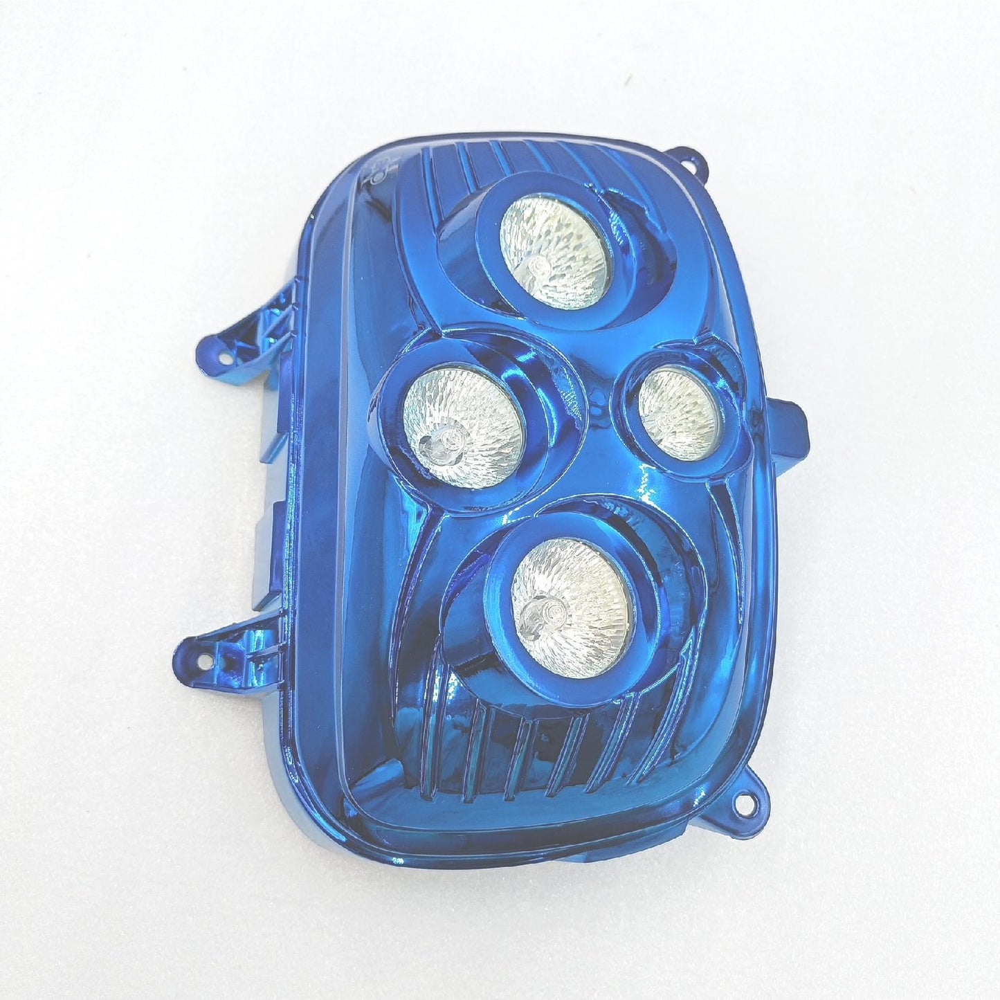 MASCHERA FARO ANTERIORE BLU CROMO 4 FARI BOOSTER BW'S D