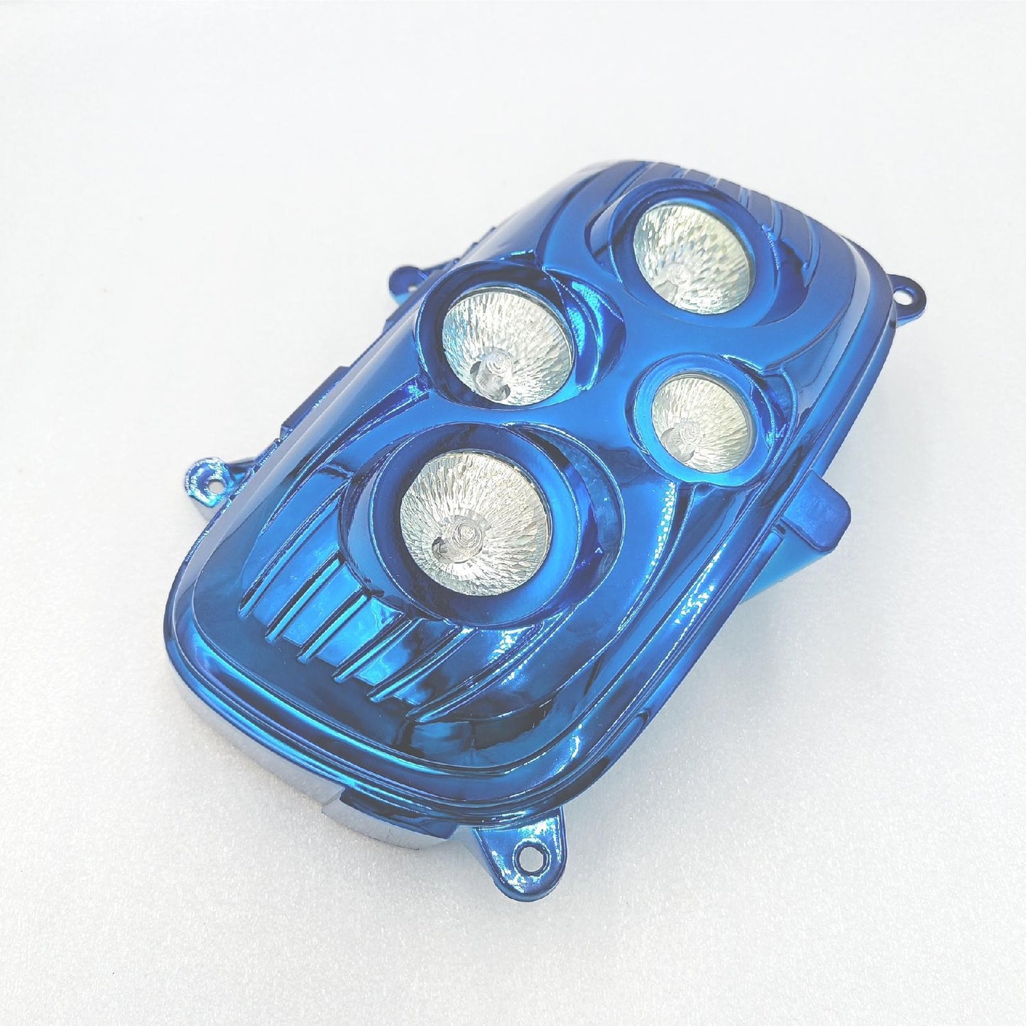 MASCHERA FARO ANTERIORE BLU CROMO 4 FARI BOOSTER BW'S D