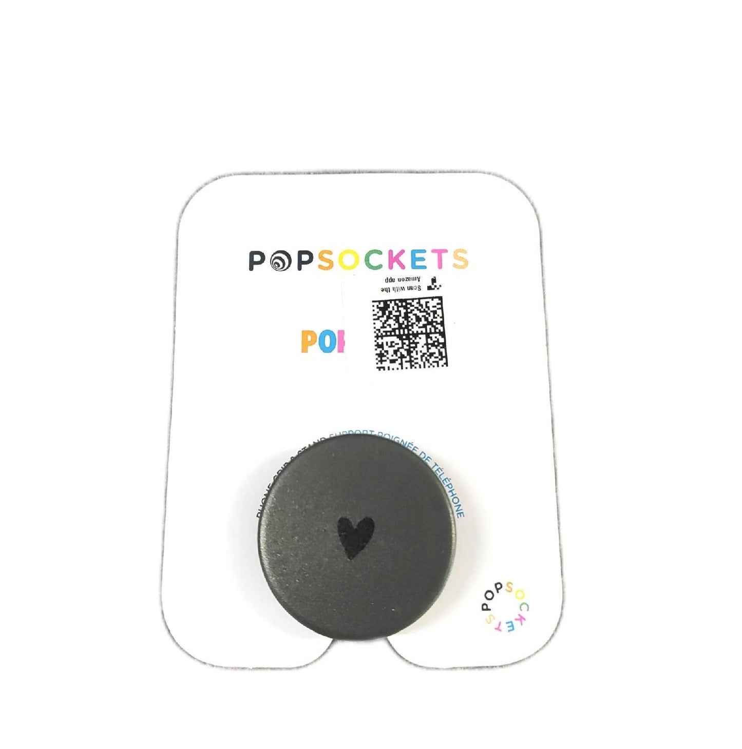 PopSockets Klebender PopGrip Smartphone Zubehör Schwarz Dunkelgrün Minimalistisch Herz Design
