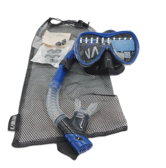 Aqua Vision Schnorchelset Tauchen Zubehör Elite Transparent Blau Schwarz Komfort