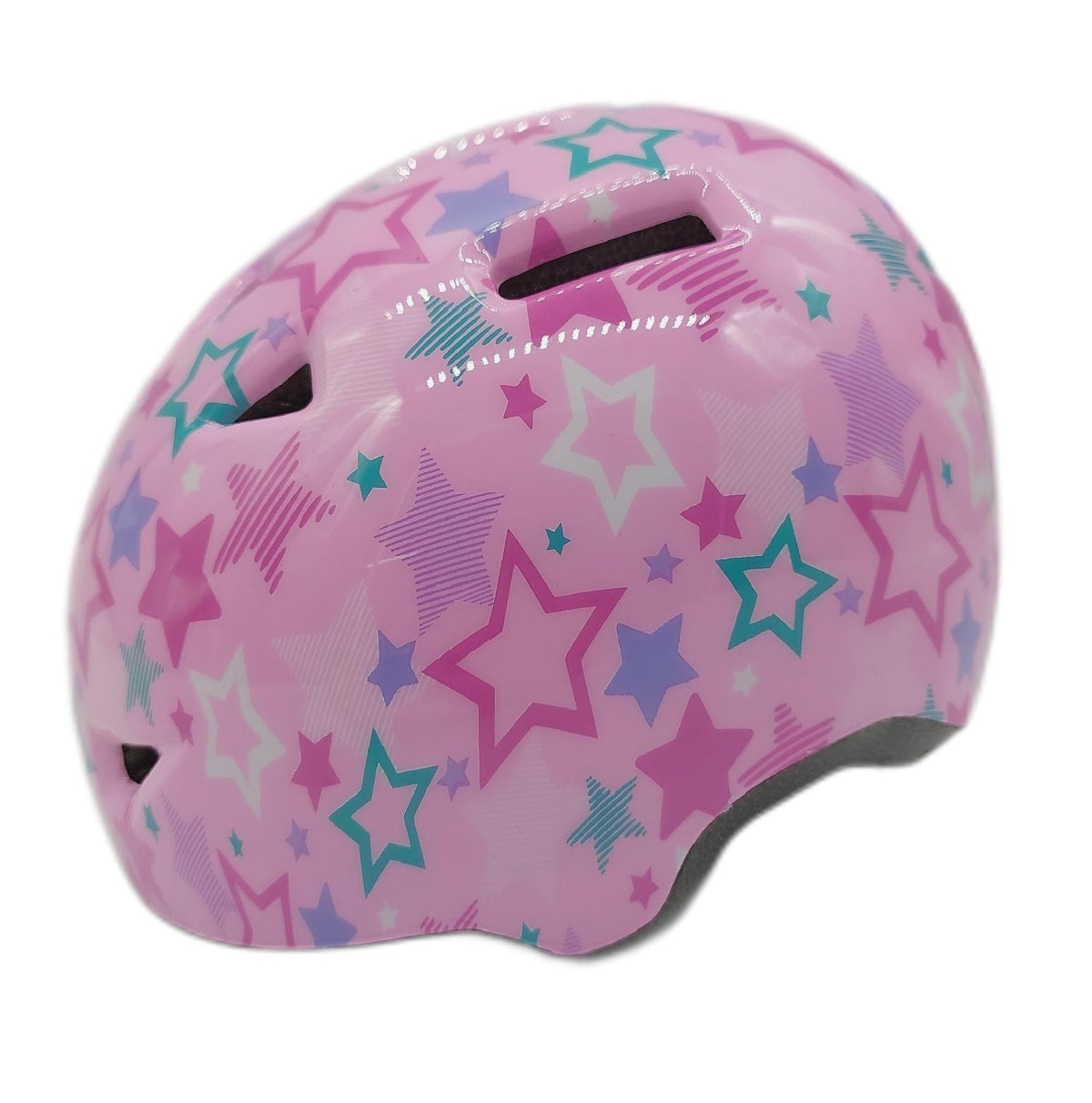 MHJY Fahrradhelm Kinder Sicherheit Kinderhelm Rosa Sterne Größe S 48 52 cm Mädchen