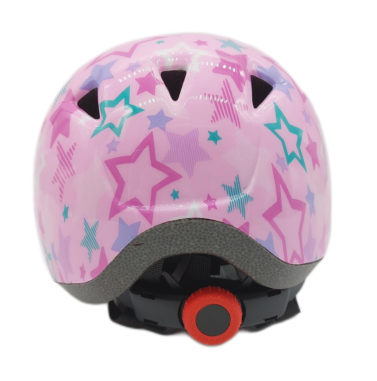 MHJY Fahrradhelm Kinder Sicherheit Kinderhelm Rosa Sterne Größe S 48 52 cm Mädchen