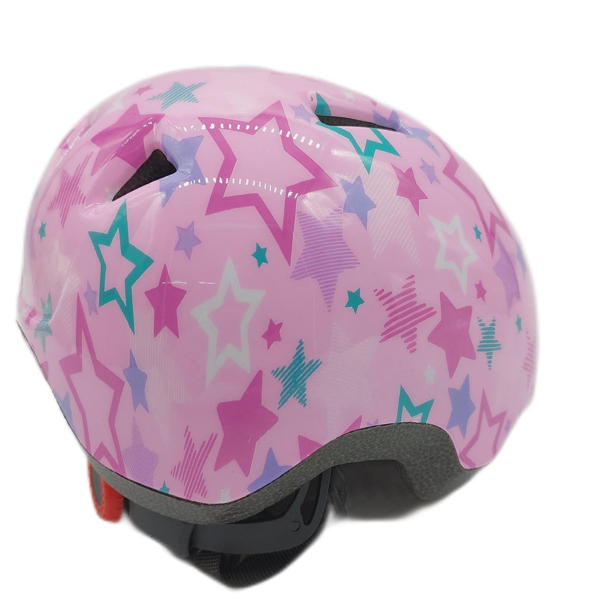 MHJY Fahrradhelm Kinder Sicherheit Kinderhelm Rosa Sterne Größe S 48 52 cm Mädchen