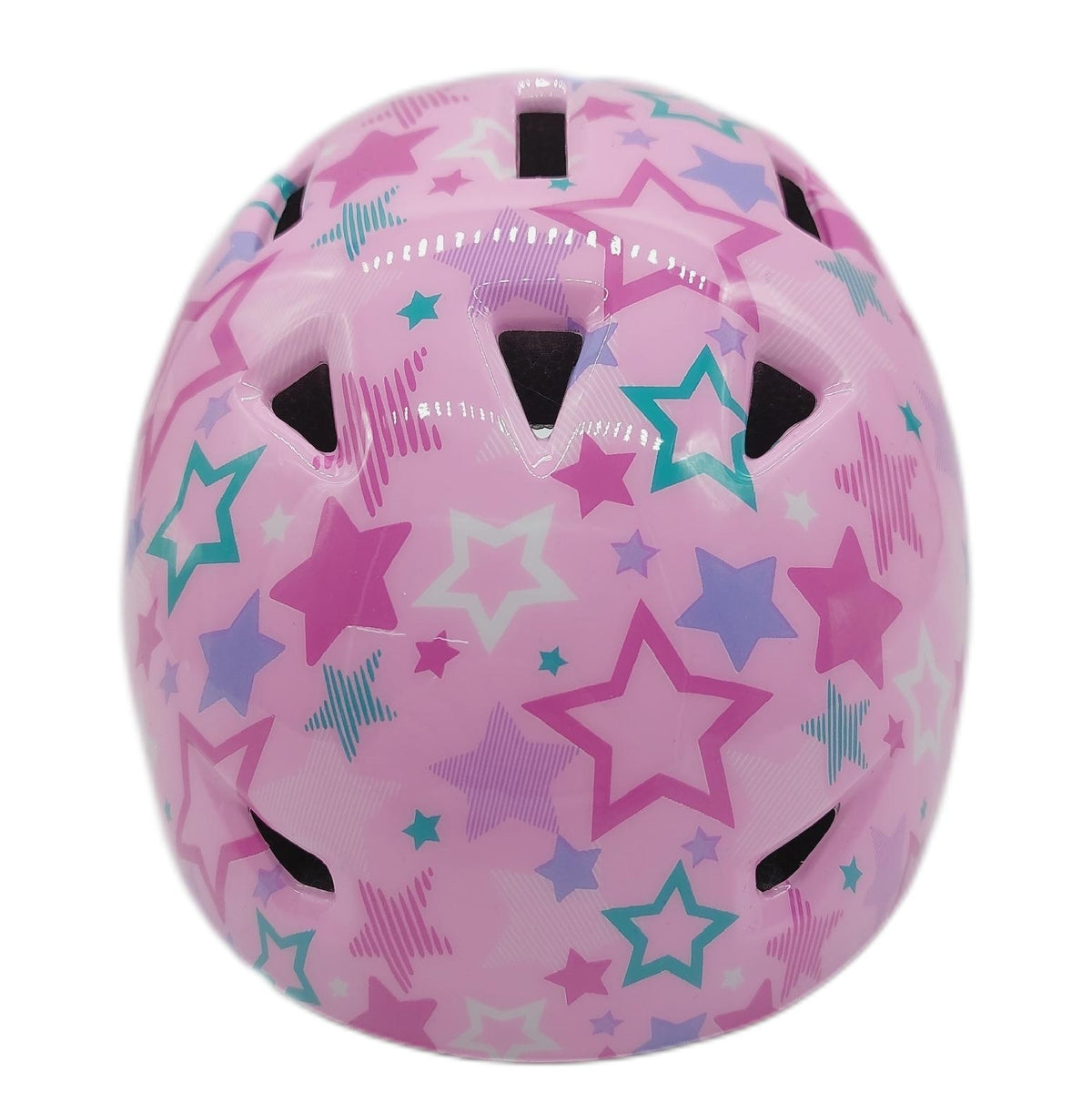 MHJY Fahrradhelm Kinder Sicherheit Kinderhelm Rosa Sterne Größe S 48 52 cm Mädchen