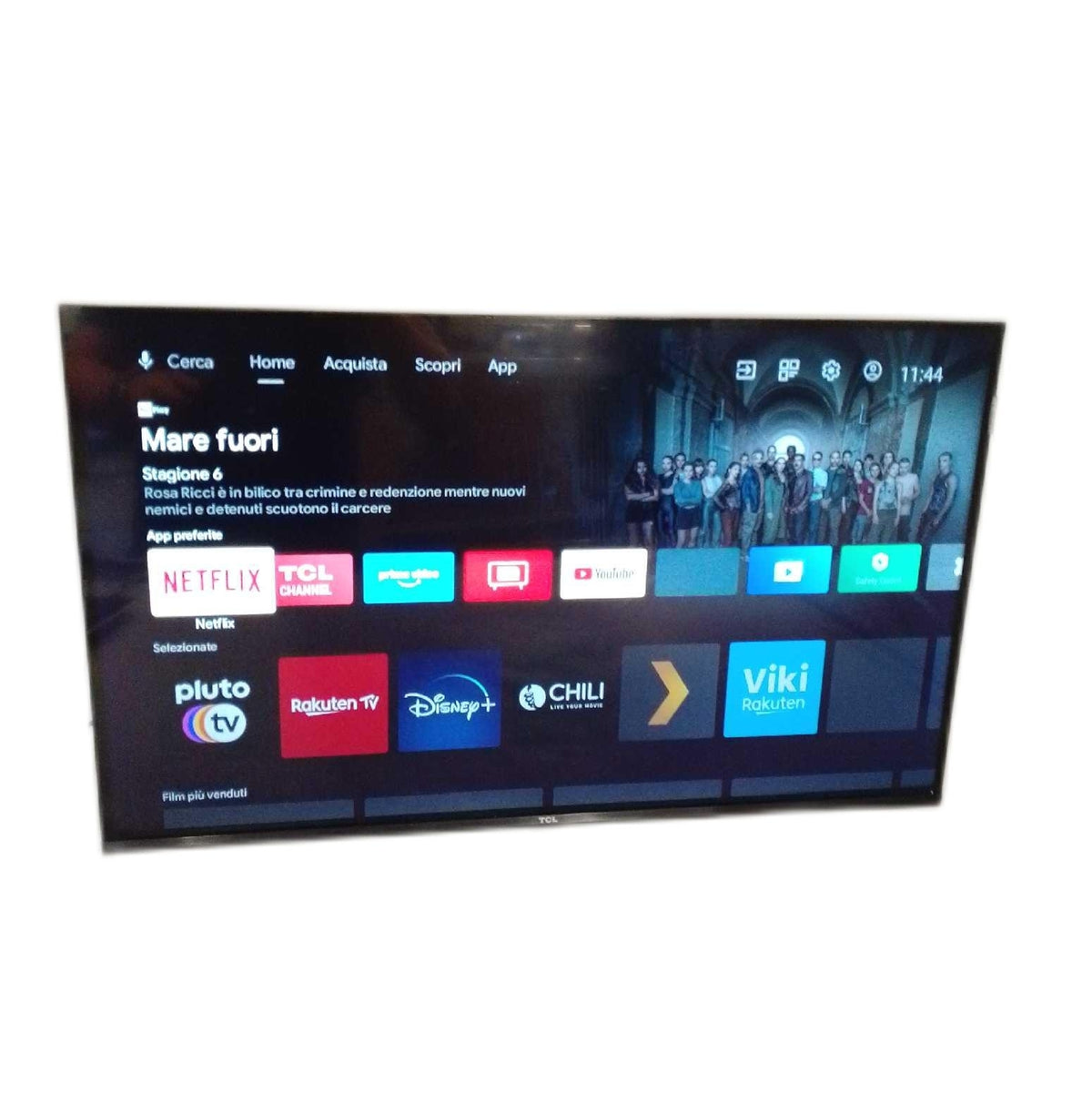 TCL 32V5C 32 Zoll Full HD Smart QLED Fernseher ohne Füße