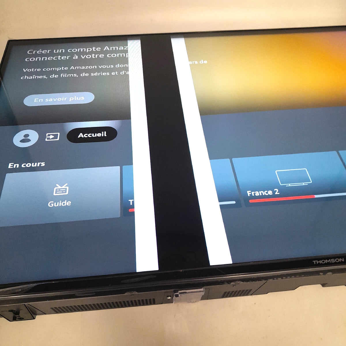 Thomson 40 Zoll 100 cm FHD Smart Fire TV Streifen im Bild Lieferumfang