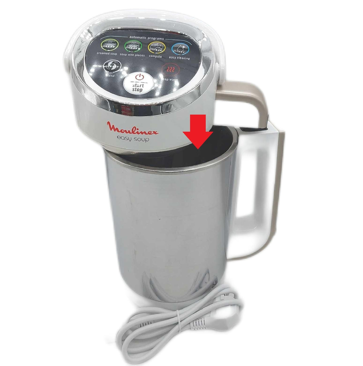 Moulinex Easy Soup Warmhalte Blender Doppelwandige Küchenmaschine gebraucht starke Gebrauchsspuren ohne
