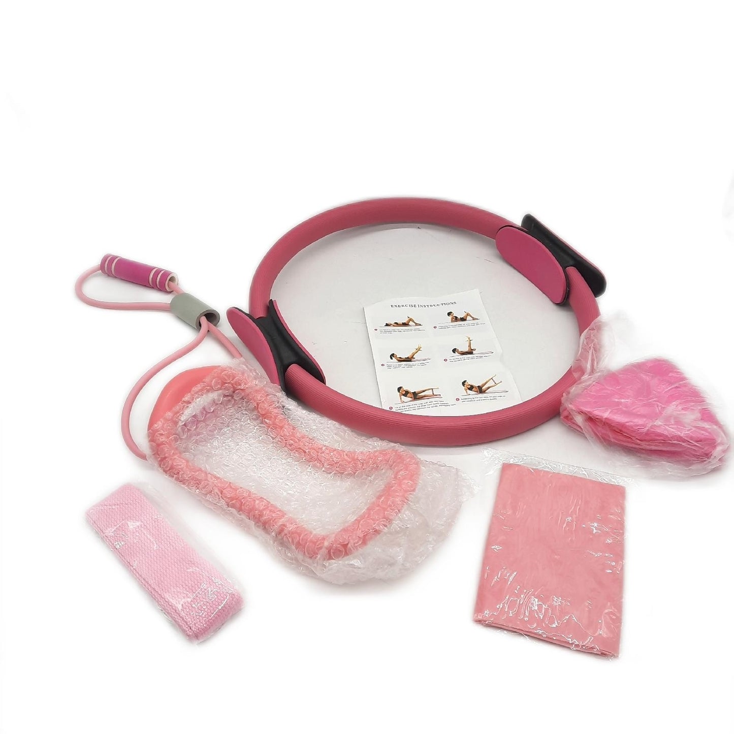 Aischens Pilates Ring Set Fitness Zubehör Pilates Kit Frauen Magic Circle Training