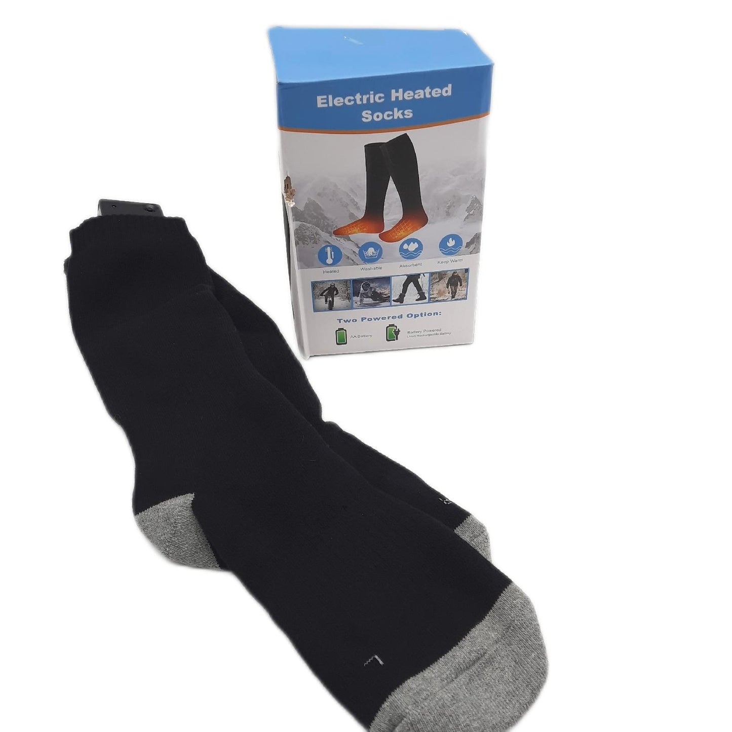 Elektrisch Beheizte Socken Bekleidung Unisex Beheizt Waschbare Socken für Männer Frauen Warm