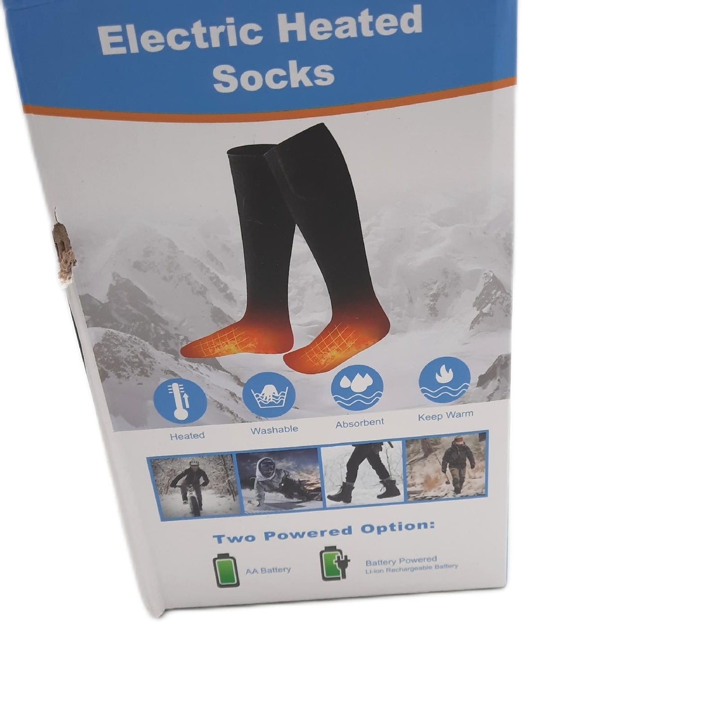 Elektrisch Beheizte Socken Bekleidung Unisex Beheizt Waschbare Socken für Männer Frauen Warm