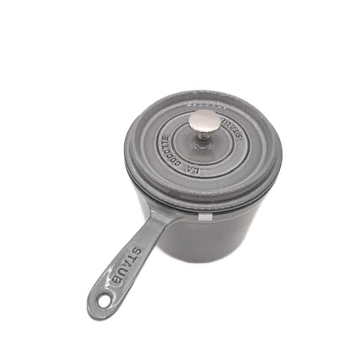 STAUB Soßenschüssel aus Gusseisen 18 cm 28 l Graphitgrau Tischplatte