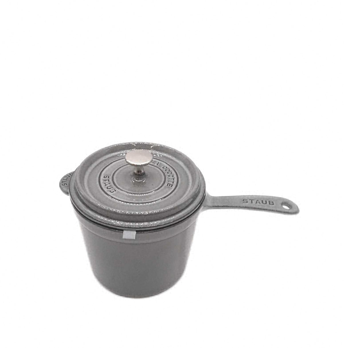 STAUB Soßenschüssel aus Gusseisen 18 cm 28 l Graphitgrau Tischplatte