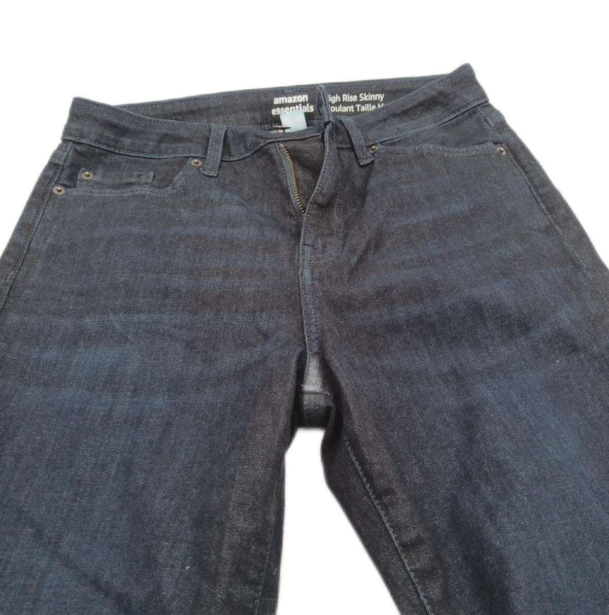 Amazon Essentials PANTS Damen Skinny Jeans hoher Bund dunkle Waschung Größe 40 Lang