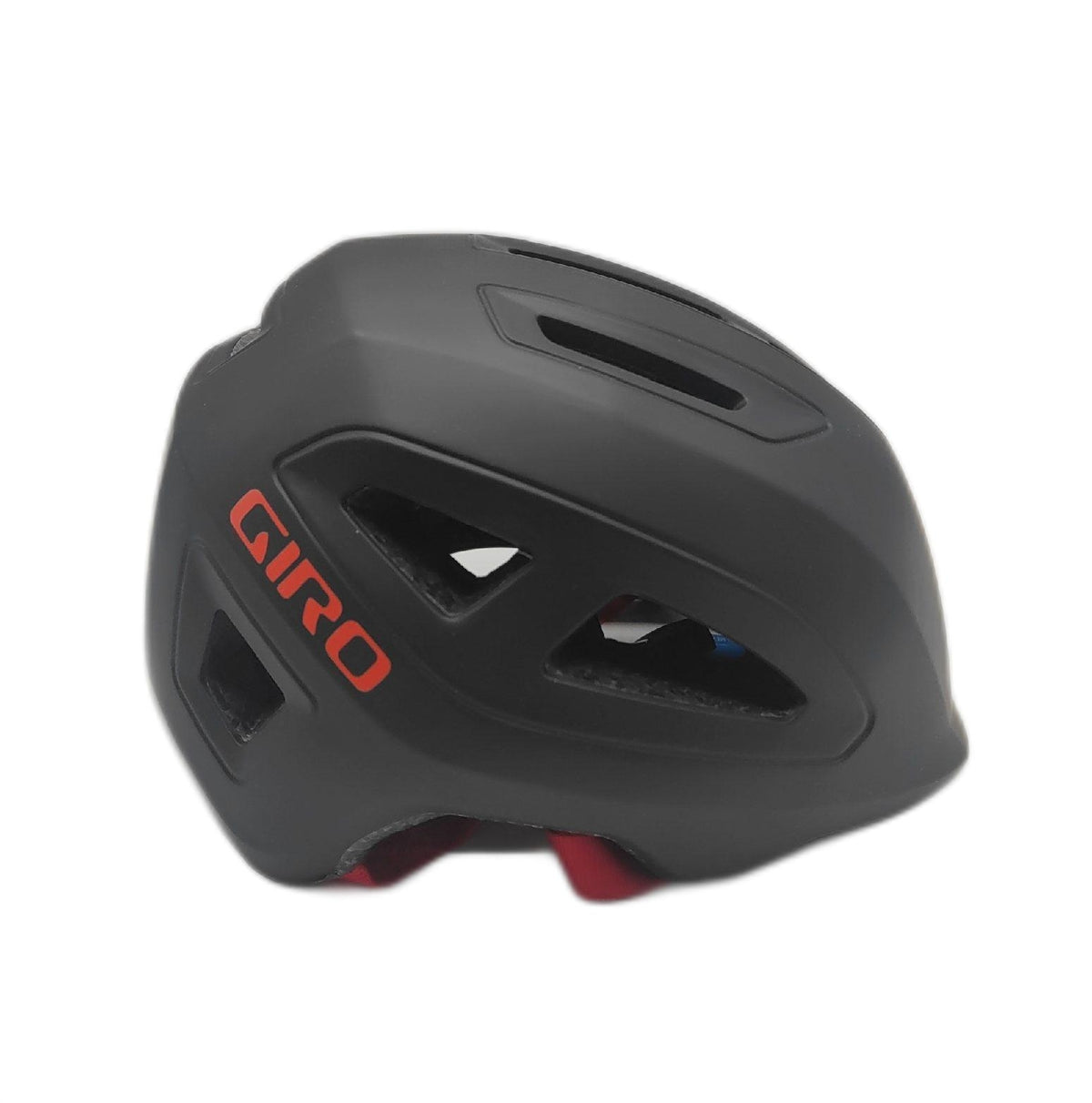 Giro Scamp II Fahrradhelm Matt Schwarz Rot Gr S Kinderhelm Schutzhelm leicht