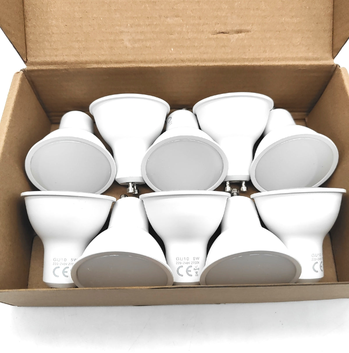 Liuyife LED Strahler GU10 10 Stück Warmweiß 2700K Beleuchtung Lampe Set