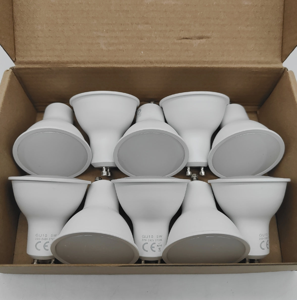 Liuyife LED Strahler GU10 10 Stück Warmweiß 2700K Beleuchtung Lampe Set