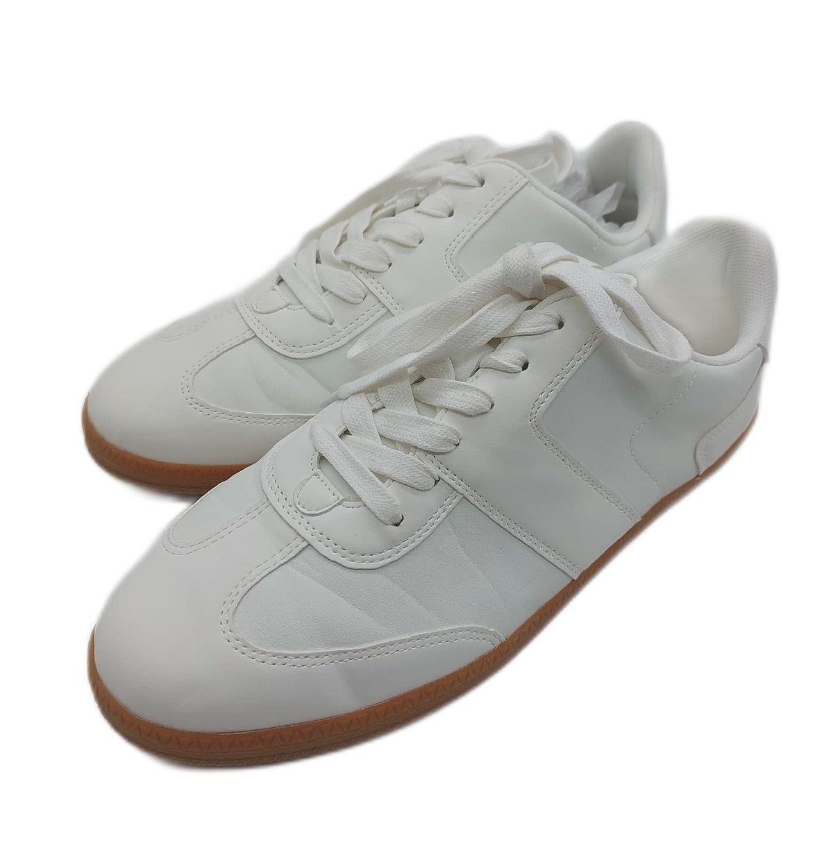 Amazon Essentials Damen Sneaker Retro Low Weiß Kunstleder Kunstwildleder 41 EU