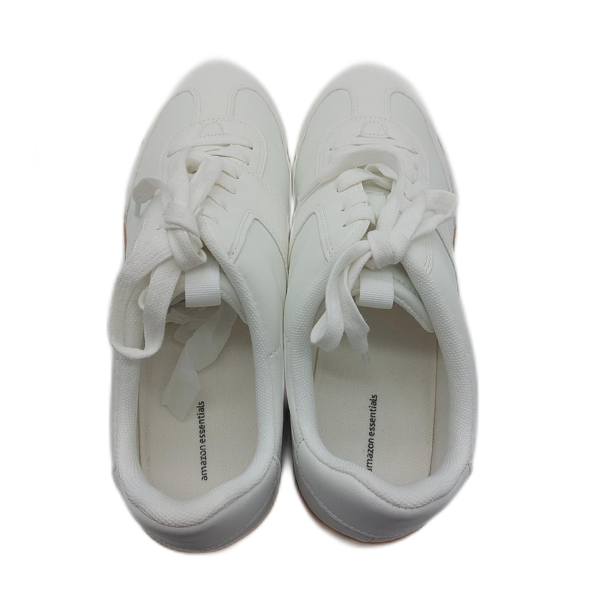 Amazon Essentials Damen Sneaker Retro Low Weiß Kunstleder Kunstwildleder 41 EU