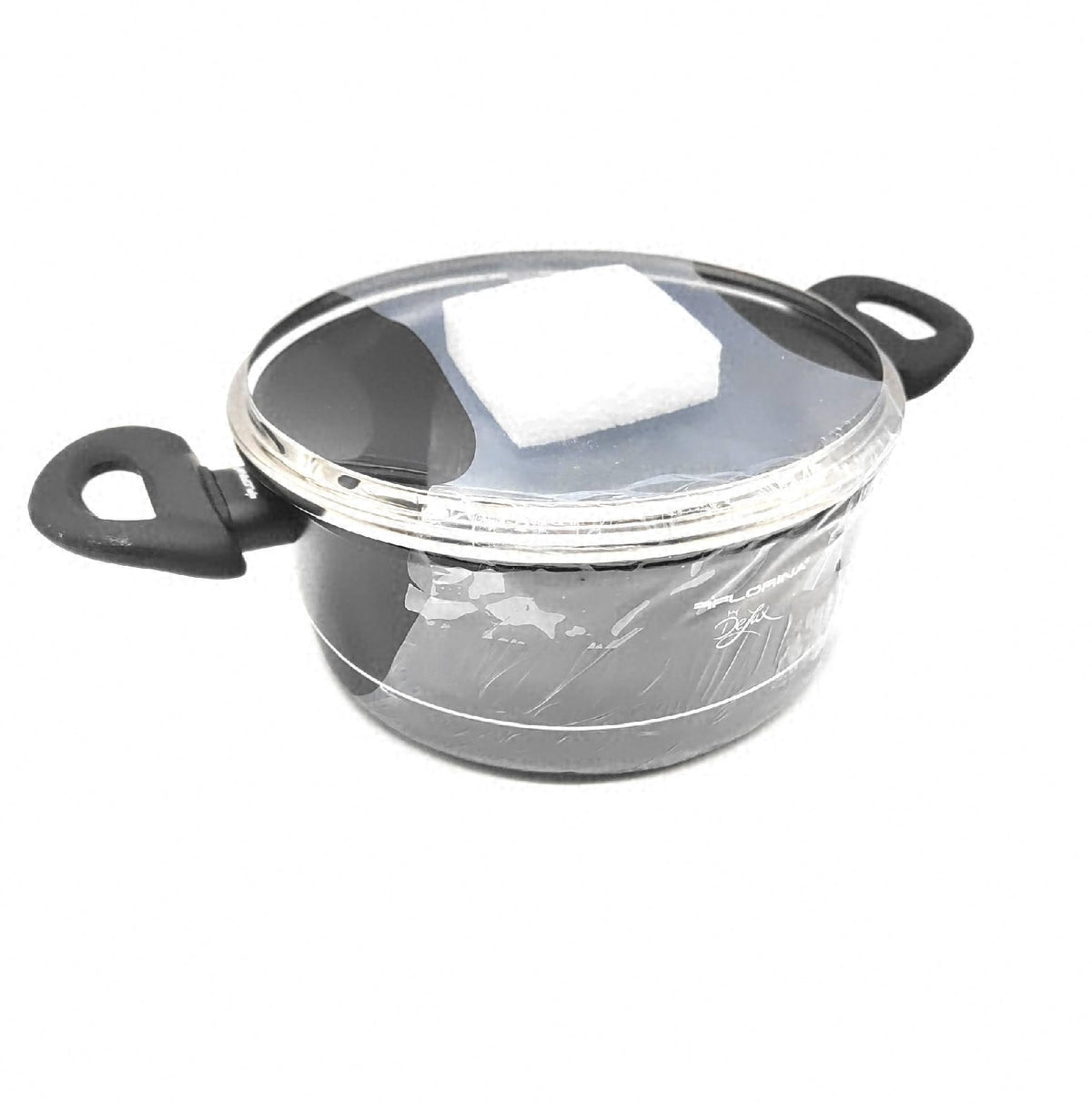 Florina Kochtopf DELUX Aluminium 3 Liter 22 cm mit Glasdeckel und Messbecher