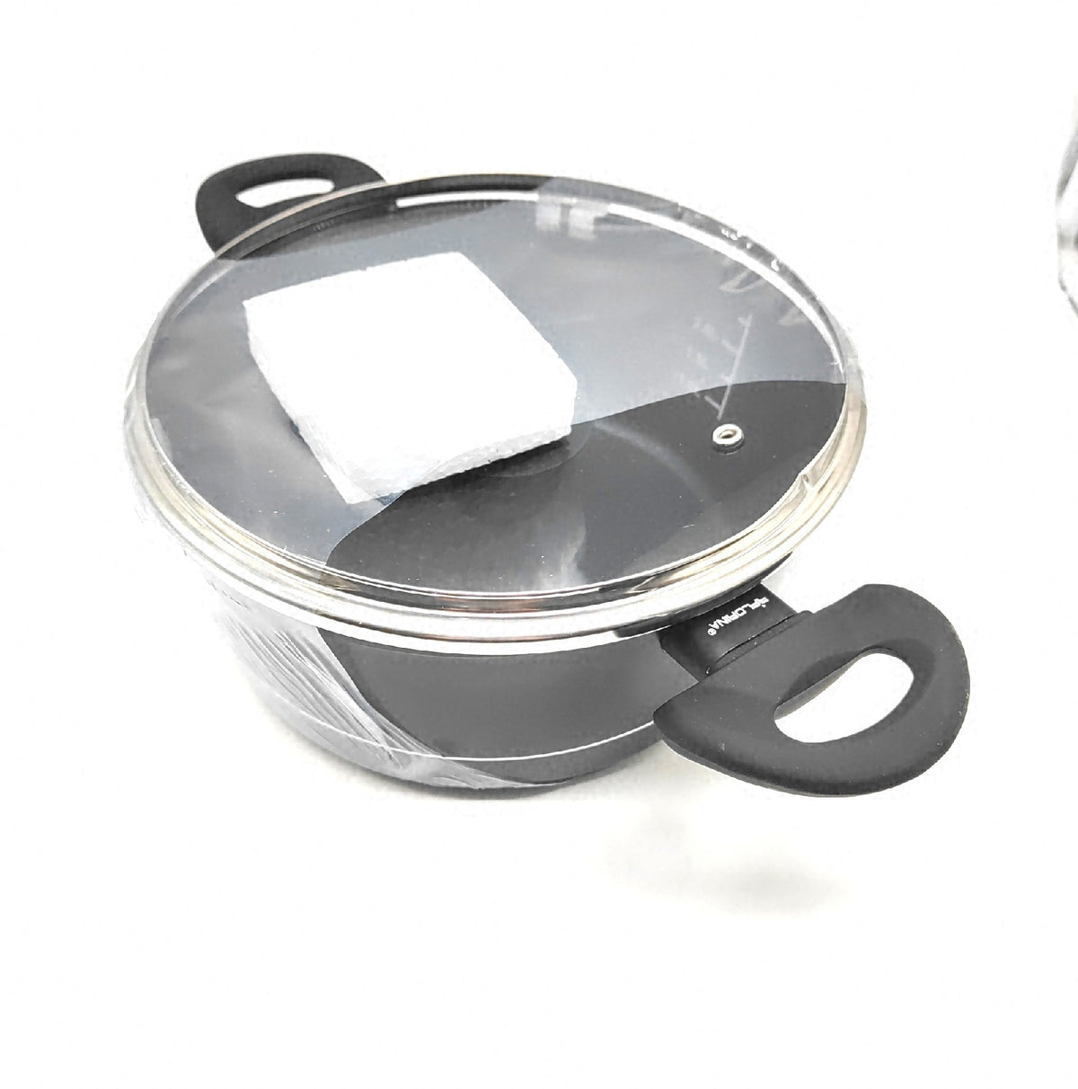 Florina Kochtopf DELUX Aluminium 3 Liter 22 cm mit Glasdeckel und Messbecher