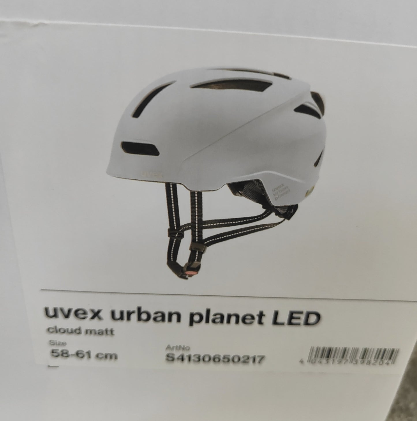 Uvex Fahrradhelm Schutzhelm Fahrradhelm Urban Planet LED robust verstellbar Erwachsene 58 61
