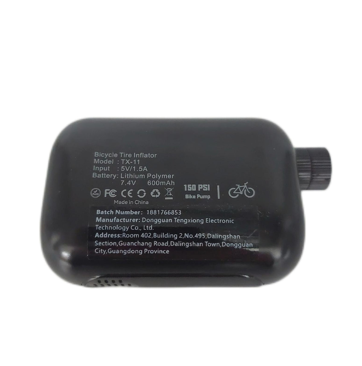 QCHMM Elektrische Fahrradpumpe 120PSI Mini Luftpumpe mit Manometer für Schrader Presta Ventil