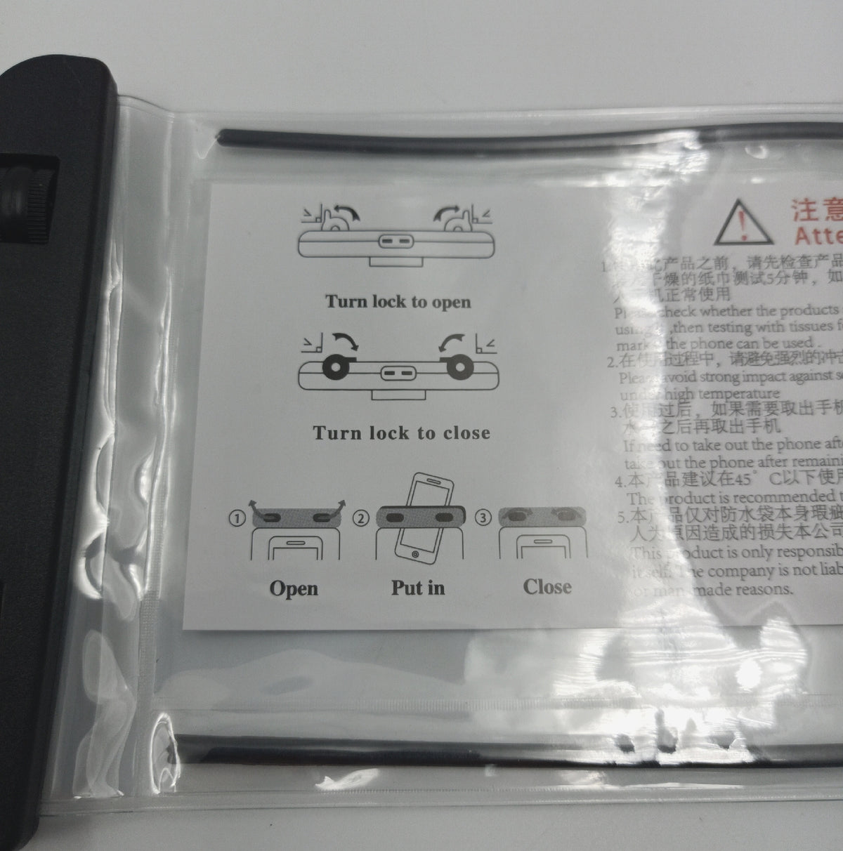 Handyhülle Set Wasserdichte Smartphone Zubehör Schwarz Modell Universal Schutz Unterwasser Tauchen