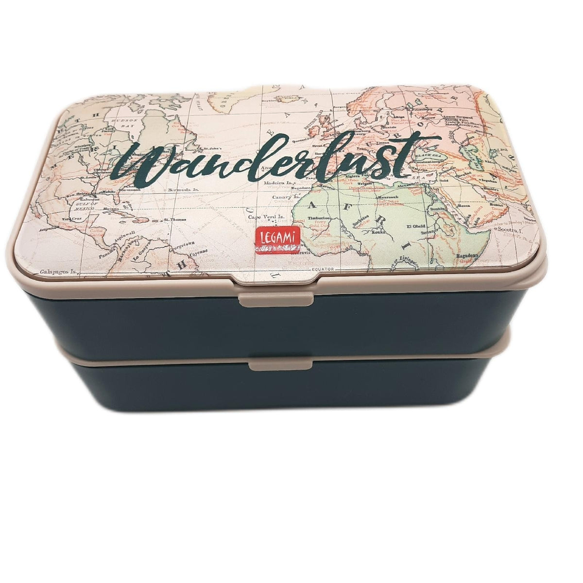 Legami Lunchbox mit 3 Besteckteilen Travel Fassungsvermögen 1200 ml auslaufsicher mikrowellengeeignet spülmaschinenfest