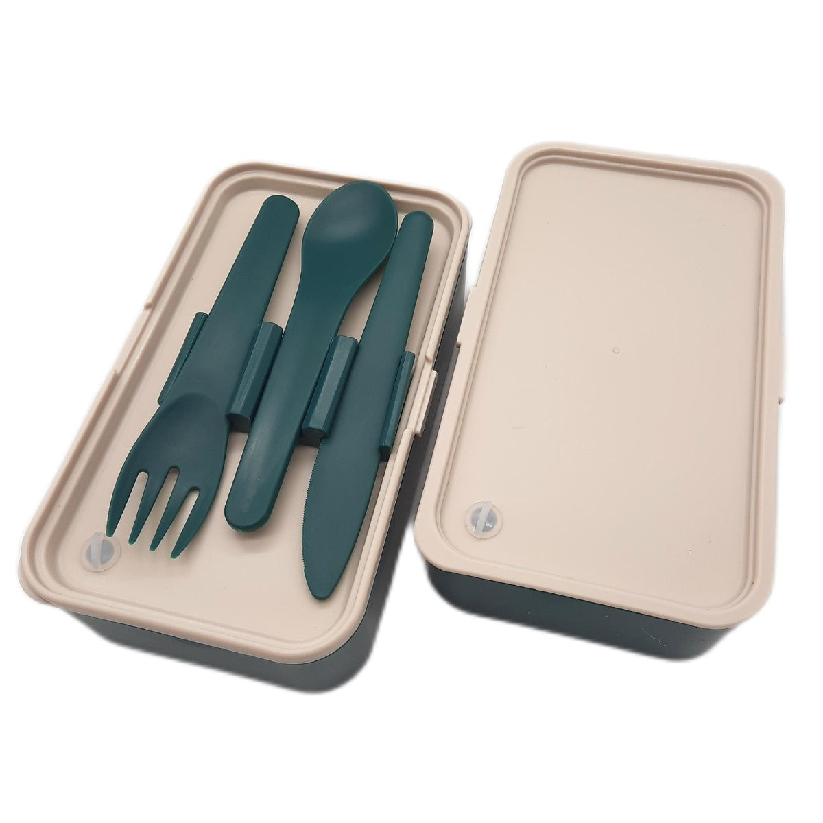 Legami Lunchbox mit 3 Besteckteilen Travel Fassungsvermögen 1200 ml auslaufsicher mikrowellengeeignet spülmaschinenfest