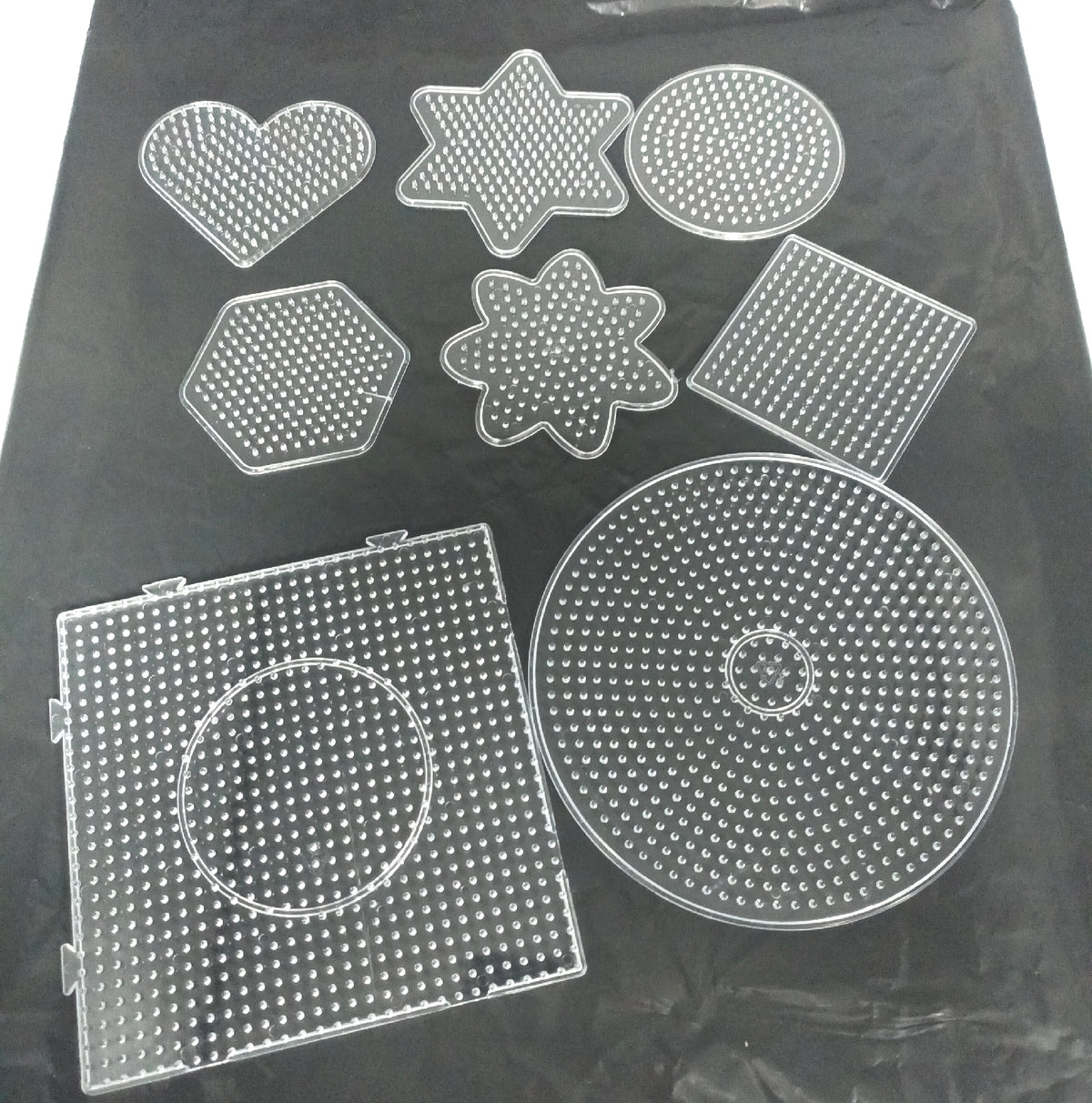 Bügelperlen Steckplatten Bastelsets Kinder Kreativset 8 Stücke Bügelper