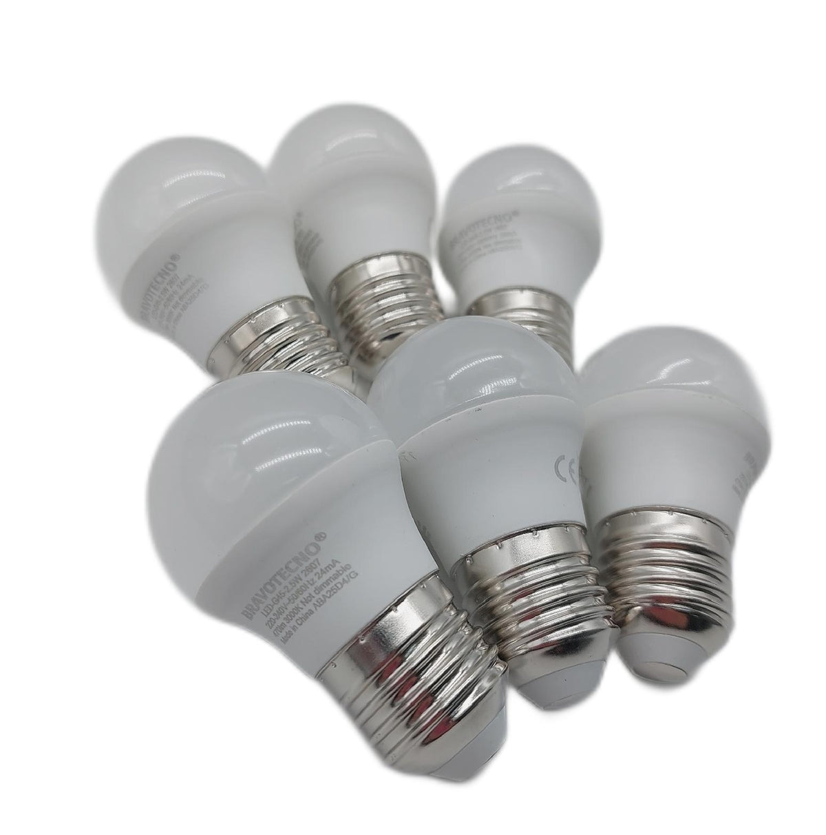 bravotecno LED Glühbirne Beleuchtung E27 Energieklasse B Warmweiss