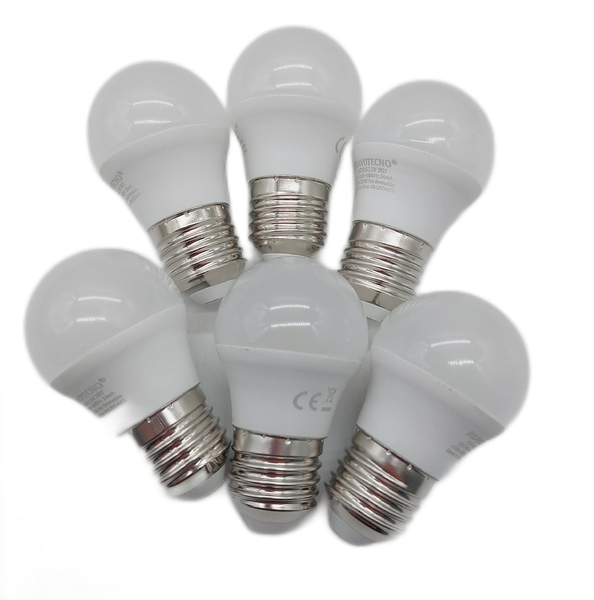 bravotecno LED Glühbirne Beleuchtung E27 Energieklasse B Warmweiss