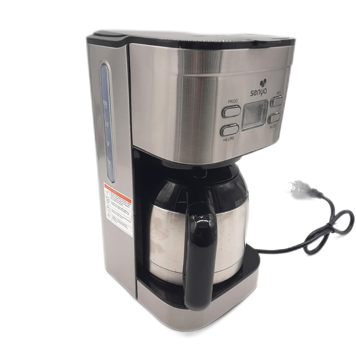 Senya Kaffeemaschine ? ? Elektro Programmierbare Edelstahl Hot Coffee, isolierte Edelstahlkanne je Wohn ? Spieler D? ? ? Aroma, warm zu halten, 1.2L, 800W, SYBF-CM025(49,9EUR)(39,92€)