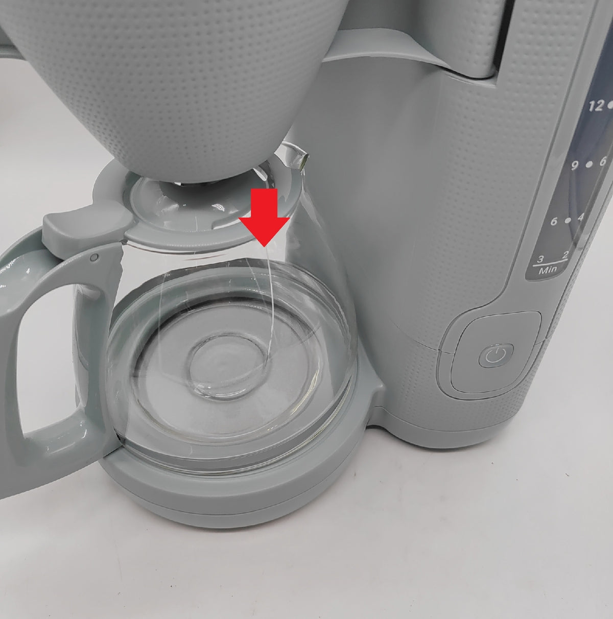 Moulinex Filterkaffeemaschine Eukalyptus Wassertank vorne Kanne