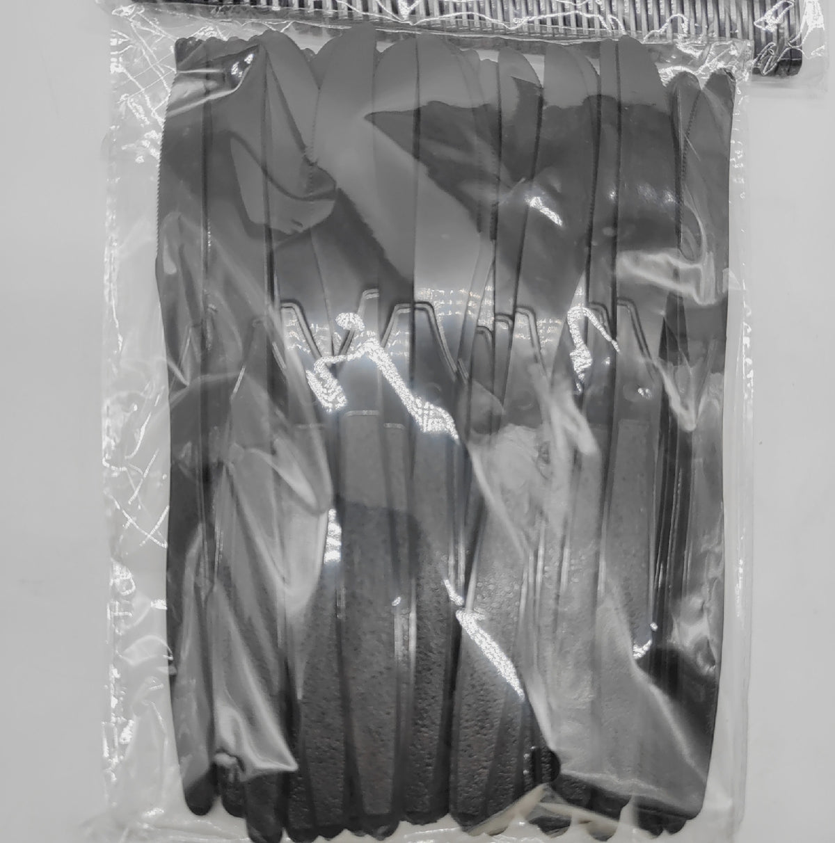 Plastikbesteck Set 110 Teile Schwarz Einweggeschirr Party Geschirr Besteck Set