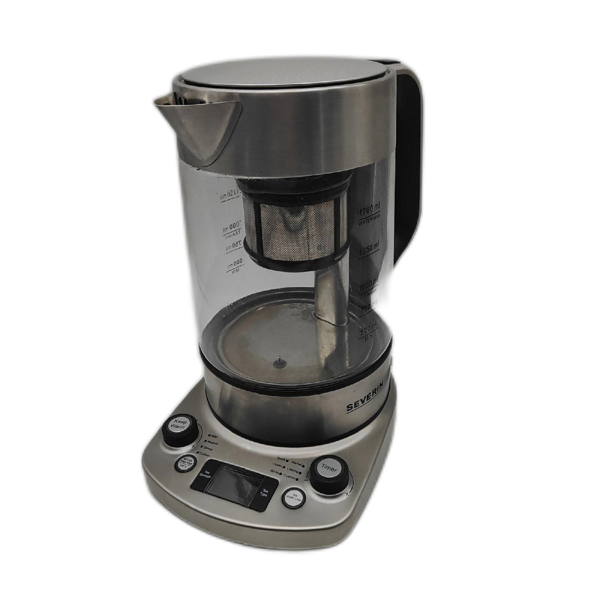 Severin Teekocher Glas Wasserkocher Tea Maker Professional Auto Liftfunktion für Tee Genießer