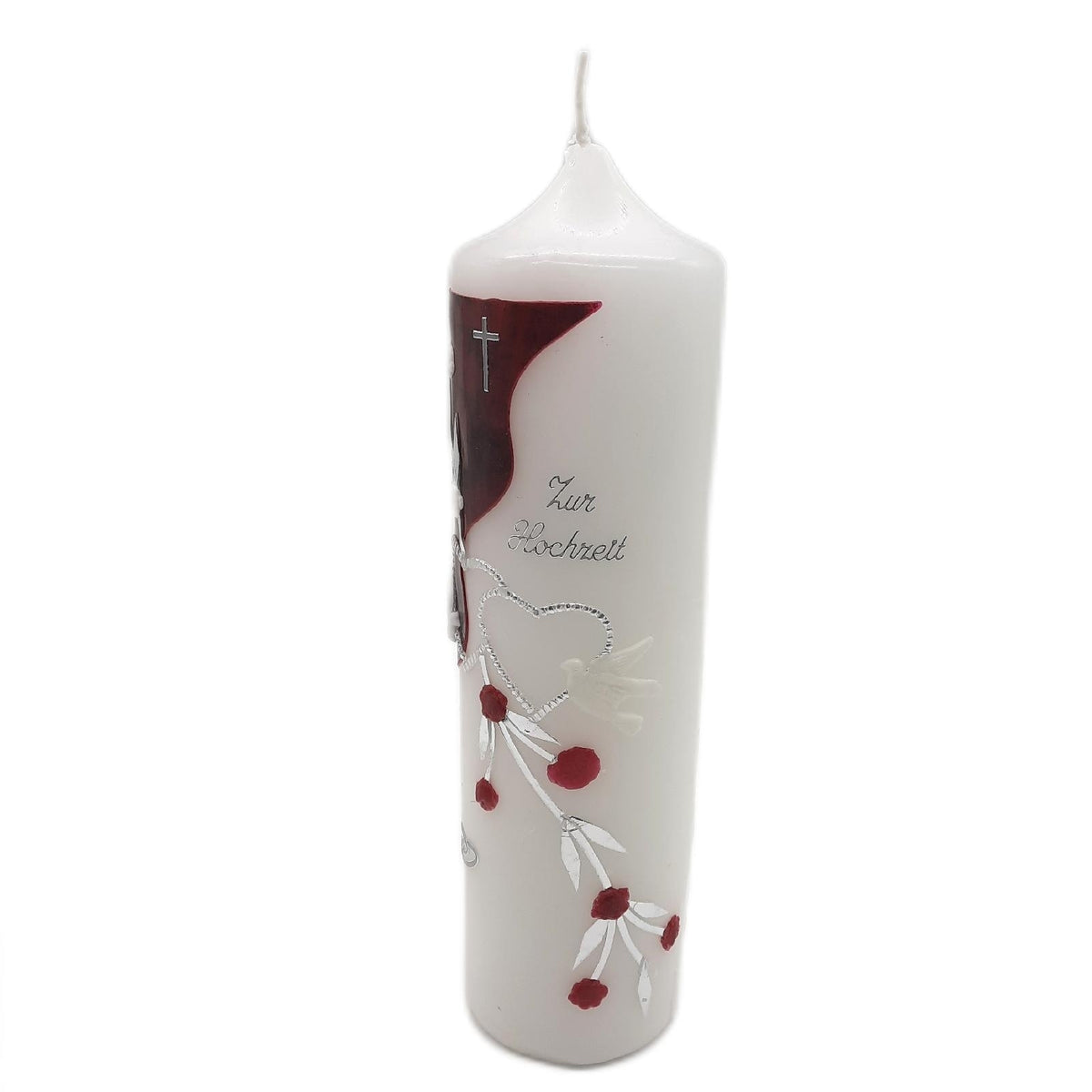 Hochzeitskerze 25070 mm ohne Zubehör selbstbeschriften VH 2 Can - Unvollständig