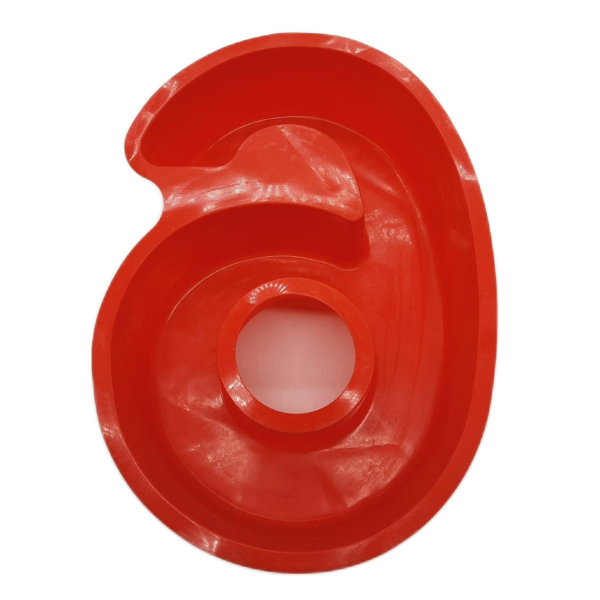 YXHZVON Backform Kuchenform Silikon Zahl 6 Groß 3D Form für Kuchen