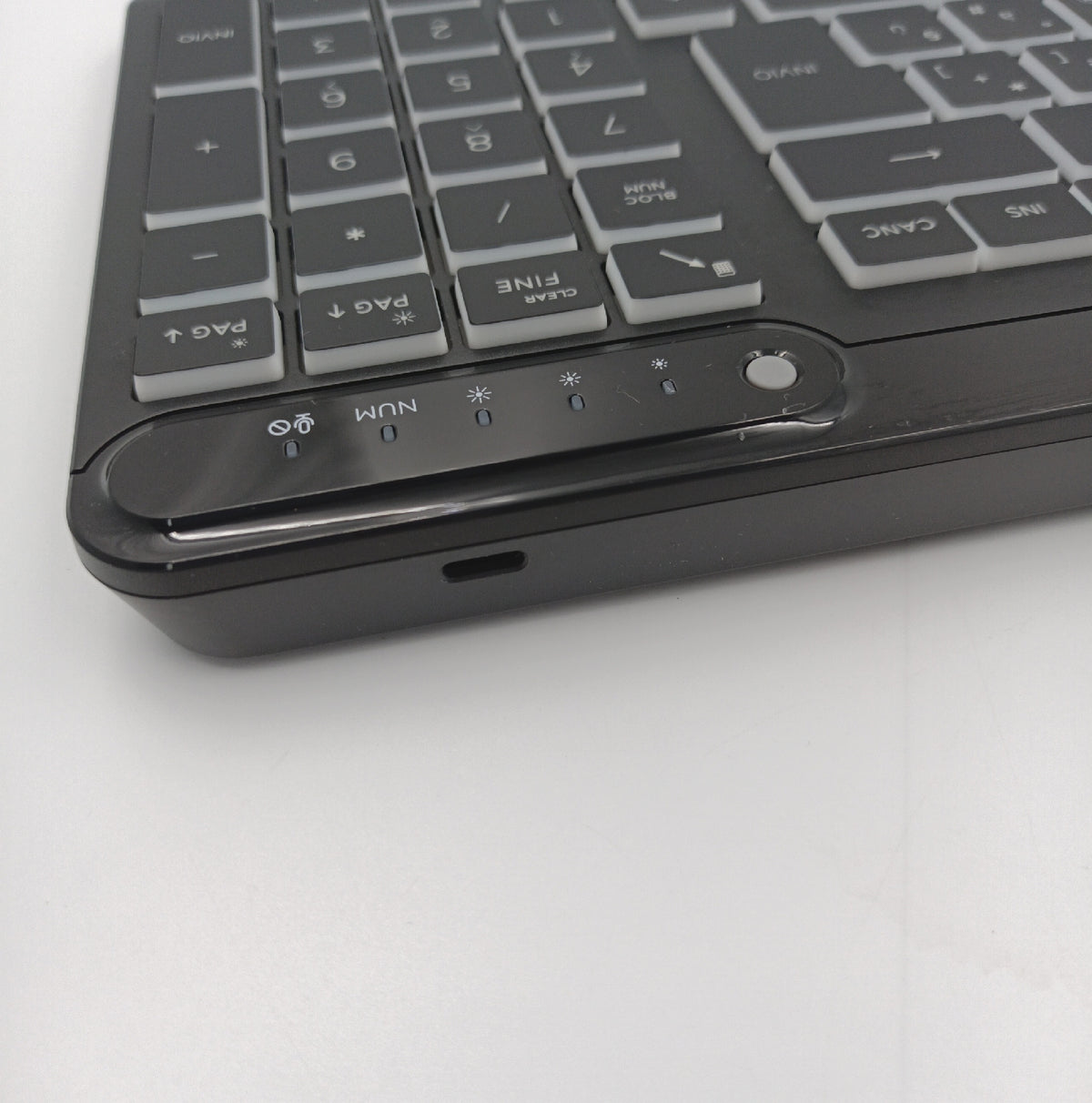 HP 400 kabelgebundene Tastatur USB C USB A Adapter 12 programmierbare Tasten Hintergrundbeleuchtung schwarz