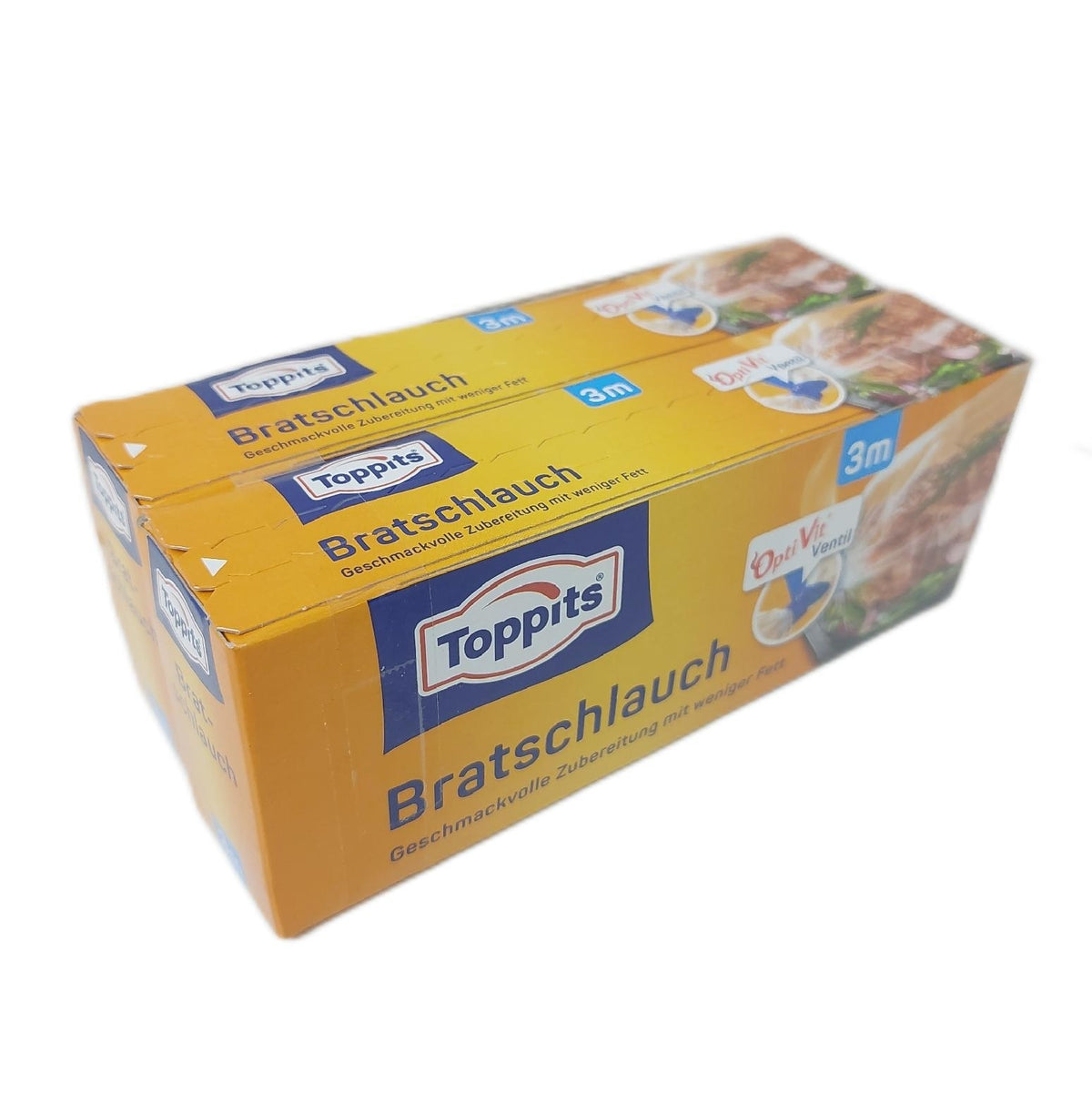 Toppits Bratenschlauch 31 cm x 3 m 2er Pack PVC frei Polypropylen Bratenbeutel